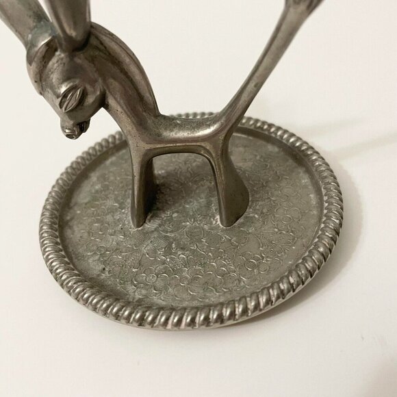Vintage Seba Mule Donkey Metal Ring Holder Silver Plated Made In England ZBA - Picture 3 of 14